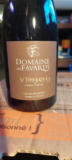 Rhônedalen Côtes du Rhône Domaine S Favards Les Brigands Vieilles Vignes Icke årgångsbetecknad