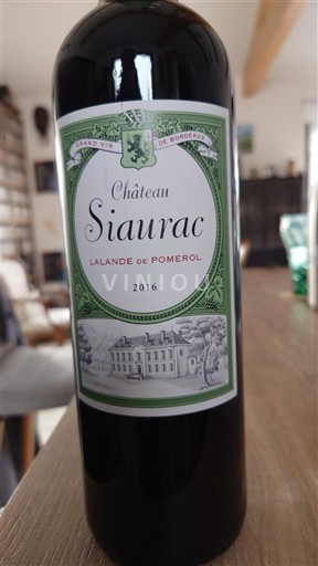Burdeos Lalande-de-Pomerol Château Siaurac 2016