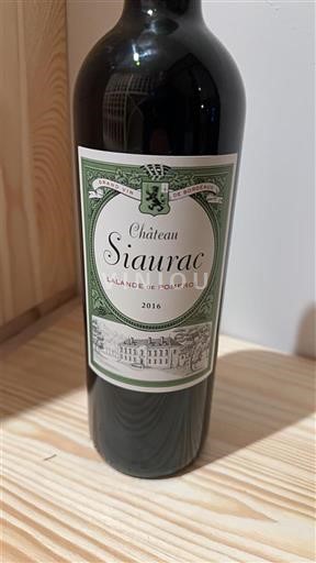 Bordeaux Lalande-de-Pomerol Château Siaurac 2016