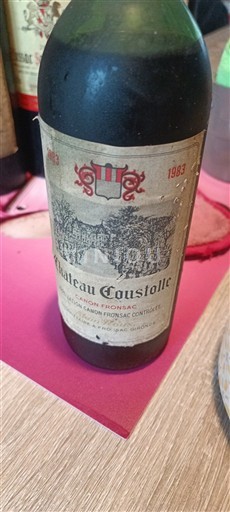 Bordeaux Canon-Fronsac Château Coustolle 1983