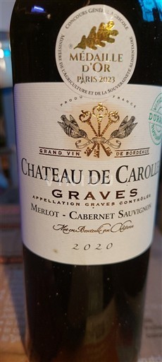 Bordeaux Graves Château Carolle 2020