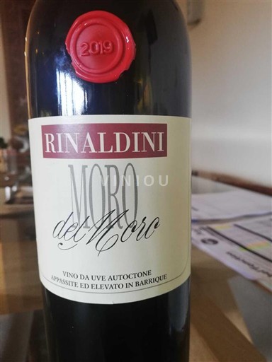 Verërat Rouge sec Moro del Moro Rinaldini 2019 Itali Emilia-Romagna Emilia IGT