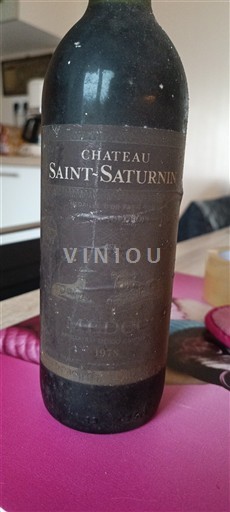 Bordeaux Médoc Château Saint-Saturnin 1978