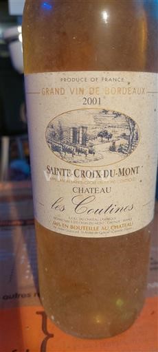 Bordeaux Sainte-Croix-Du-Mont Château Les Coutines 2001