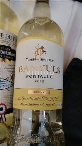 Roussillon Banyuls Terres des Templiers Fontaulé 2023