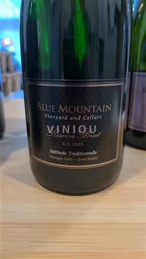 British Columbia Thung lũng Okanagan Blue Mountain Vineyard and Cellars Réserve Brut R.D. 2016