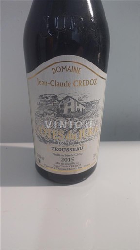 Jura No se traduce. Domaine Jean-Claude Credoz Trousseau Vieilli en Fûts de Chêne 2015