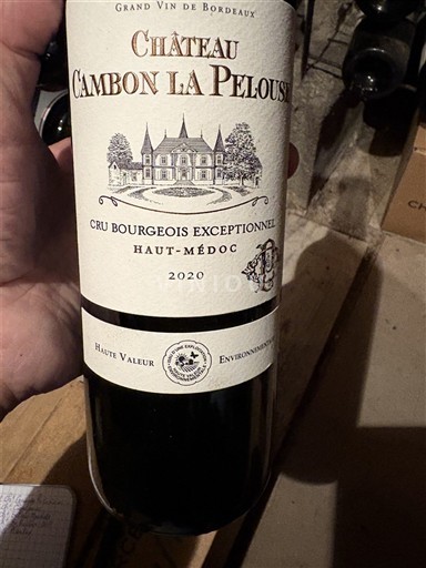 Bordeaux Haut-Médoc Château Cambon La Pelouse Cru Bourgeois exceptionnel 2020