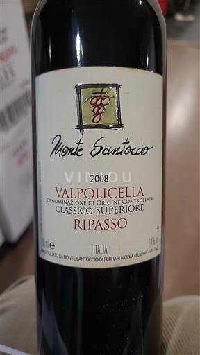 Veneto Not Specified Monte Santoccio Ripasso 2008
