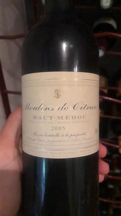 Bordeaux Haut-Médoc Moulins de Citran 2005