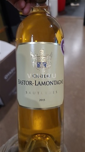 Bordeaux Sauternes Bastor-Lamontagne 2015