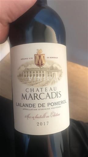 Bordeaux Lalande-de-Pomerol Château Marcadis 2017