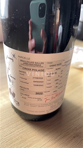 Beaujolais Jean-Baptiste Jessiaume Croix Polage 2022