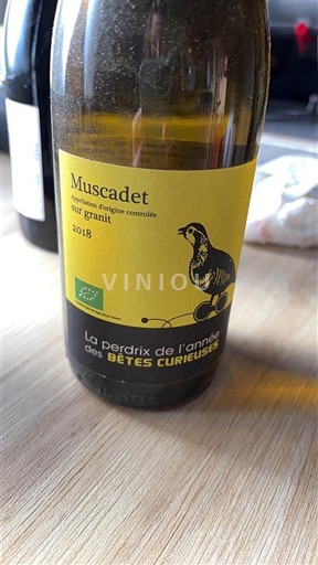 Loiretal Muscadet Les Bêtes Curieuses La perdrix de l'année 2018