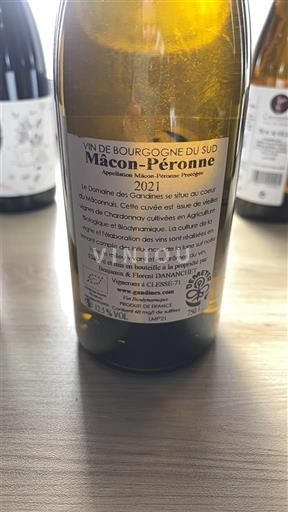 Bourgogne Mâcon og mâcon-landsbyer Domaine S Gandines 2021