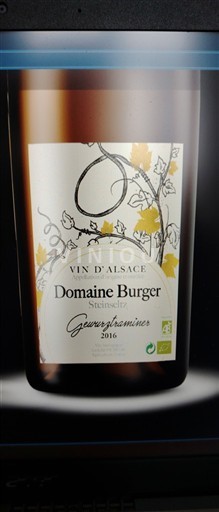 Alsace Domaine Burger Gewurztraminer 2016