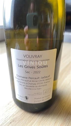 Loirevallei Vouvray Domaine Perrault-Jadaud Les Grives Soûles 2022
