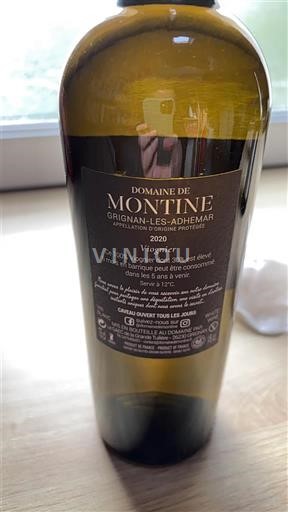 Rhônevallei Grignan-les-Adhémar Domaine Montine Viognier 2020