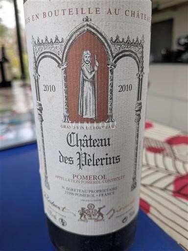 Bordeaux Pomerol Château S Pèlerins 2010
