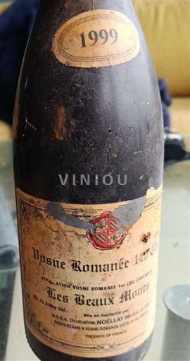Borgonha Vosne-romanée Premier Cru Domaine Noëllat Les Beaux Monts 1999