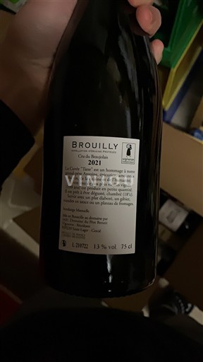 Beaujolais Brouilly Cru de Beaucourt Azote 2021