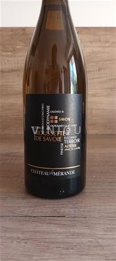 Savojsko a Bugey Roussette de Savoie Château Mérande Terroir Altessé 2023