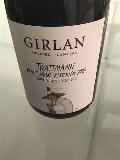 Vénétie Valdadige Girlan Trattmann Pinot Noir Riserva 2022