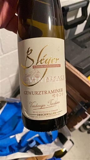 Alsace Vendanges Tardives Bleger Claude et Christophe Vendanges Tardives 2020