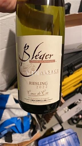 Alsacia Bleger Claude et Christophe Riesling Coeur de Cru 2022