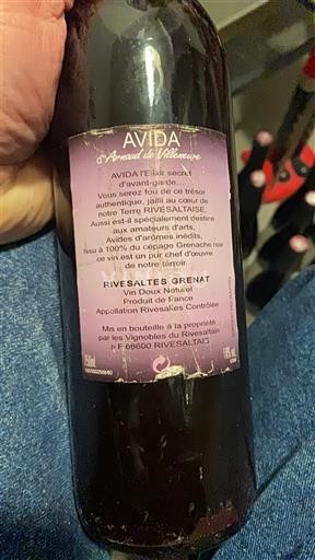 Roussillon Not Specified Les Vignobles du Rivesaltais Avida Non-Vintage