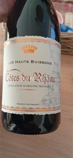 Rhônedalen Côtes du Rhône Les Hauts Buissons 2020