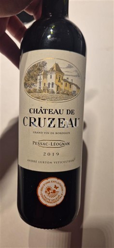 Bordeaux Pessac-Léognan Château Cruzeau 2019