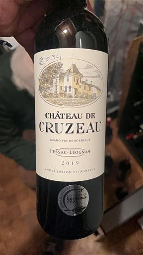 Bordoja Pessac-Léognan Château Cruzeau 2019