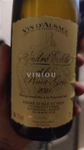 Alsace André Ecklé et Fils Pinot Gris 2021