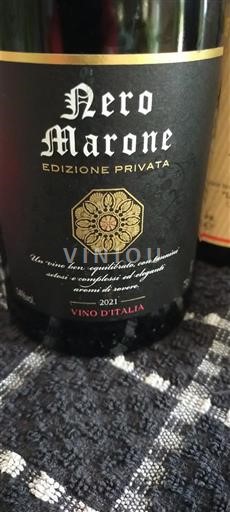 Не вказано Італійське вино Nero Marone Edizione Privata 2021