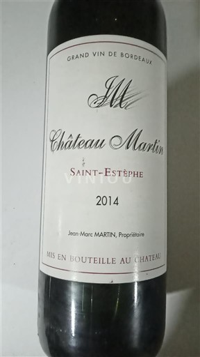 Bordeaux Saint-Estèphe Château Martin 2014
