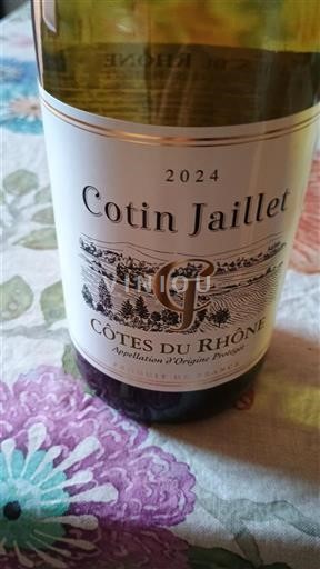 Rhônen laakso Côtes-du-rhône Cotin Jaillet 2024