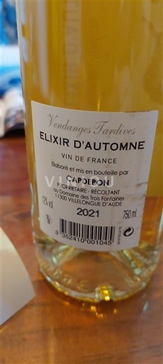 Languedoque Não especificado Capdevon Elixir d'Automne 2021