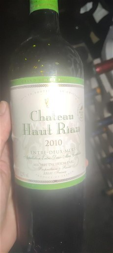 Bordeaux Entre-deux-Mers Château Haut Rian 2010