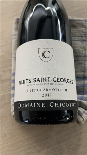 Bourgogne Nuits-saint-georges Domaine Chicotot Les Charmottes 2017