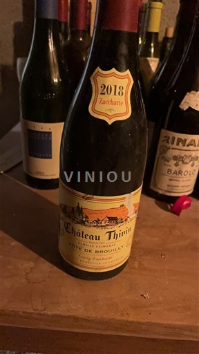 Beaujolais Côte de Brouilly Château Thivin Zaccharie 2018