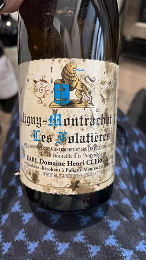 Burgundija Ni doloceno Premier Cru Domaine Henri Clerc Les Folatières Neleten.