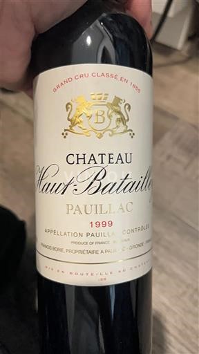 Bordeaux Pauillac Grand Cru Château Haut-Batailley 1999