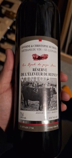 Valais Ni doloceno Antoine & Christophe Betrisey Réserve de l'éleveur de reines 2019