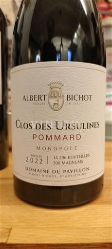 Burgundsko Pommard Domaine Pavillon Clos des Ursulines Monopole 2022
