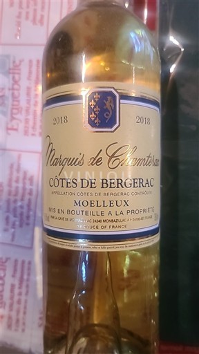 Sudoeste Côtes de Bergerac Marquis de Chamberterac 2018