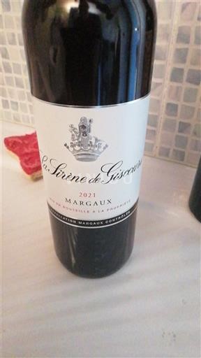 Bordeaux Margaux La Sirène de Giscours 2021