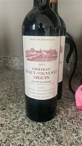 Bordeaux Saint-Estèphe Château Haut-Vignoble Seguin 2014