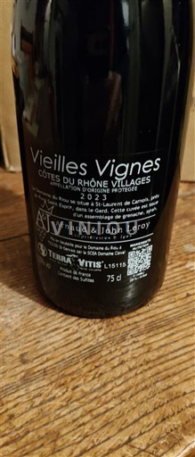 Rhônedalen Côtes-du-Rhône-Villages Arnaud & John Leroy Vieilles Vignes 2023
