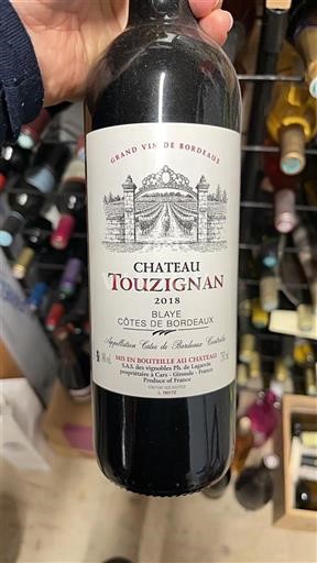 Burdeos Blaye-Côtes de Burdeos Château Touzignan 2018